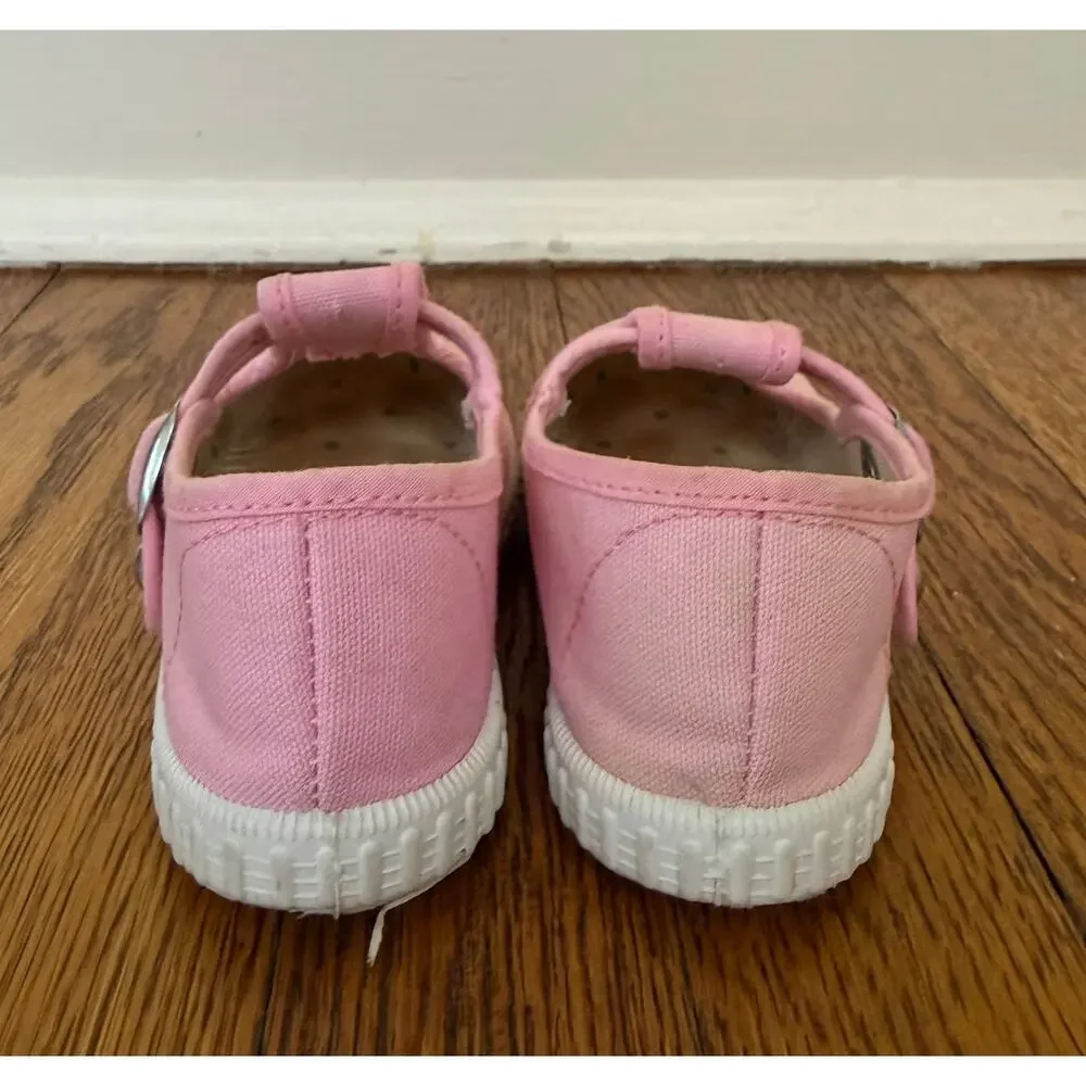 Mini Boden Girls' Pink Canvas Shoes Size 8 Toddler